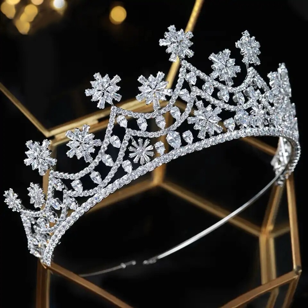 Celestine Zircon Tiara